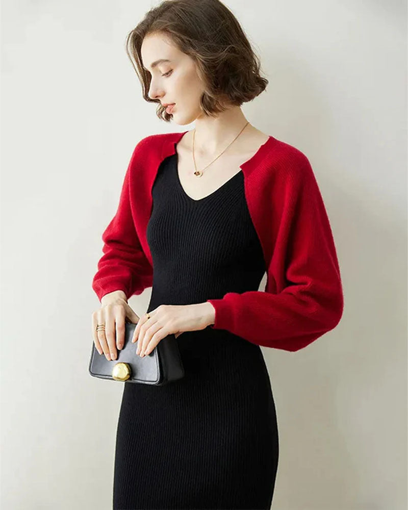 100% Cashmere Poncho Scarf