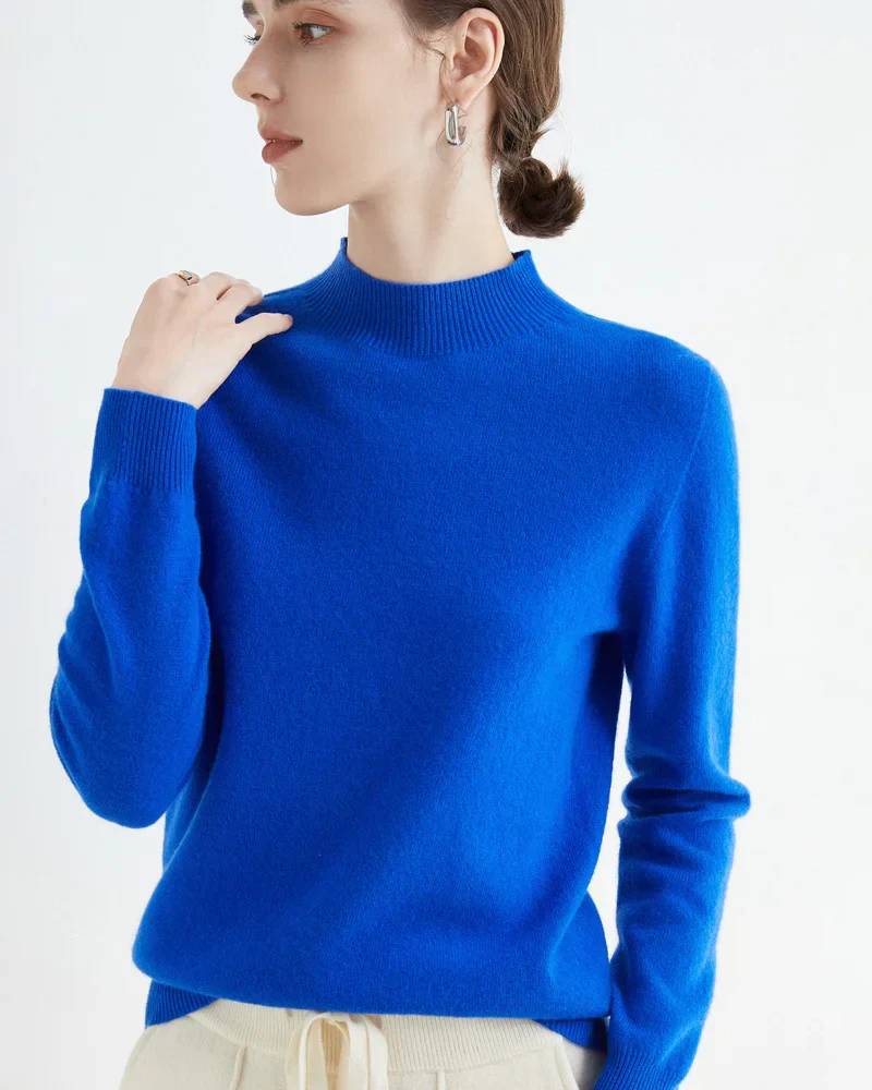 100% Merino Wool Turtleneck Jumper