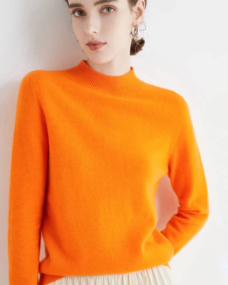 100% Merino Wool Turtleneck Jumper