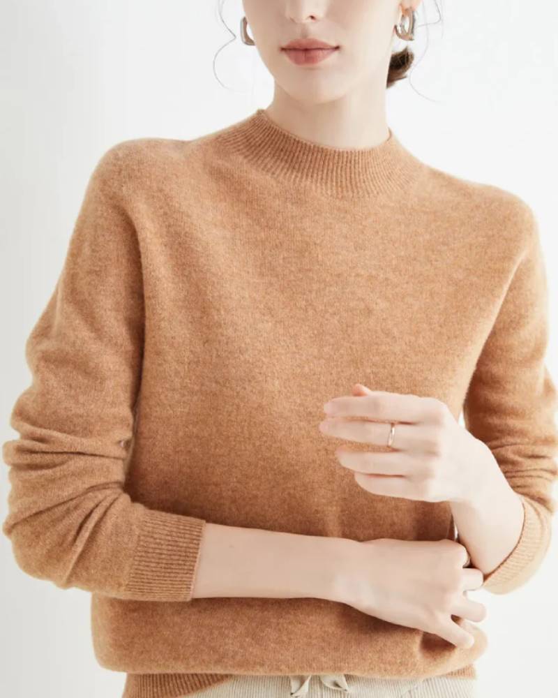 100% Merino Wool Turtleneck Jumper