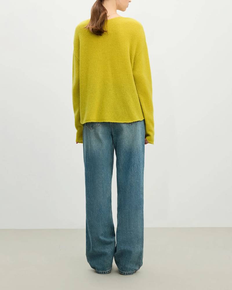 100% Wool Boat Collar Sweater