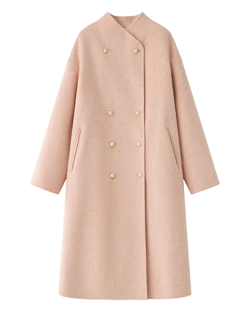 100% Wool Double Breasted Double-sided Coat