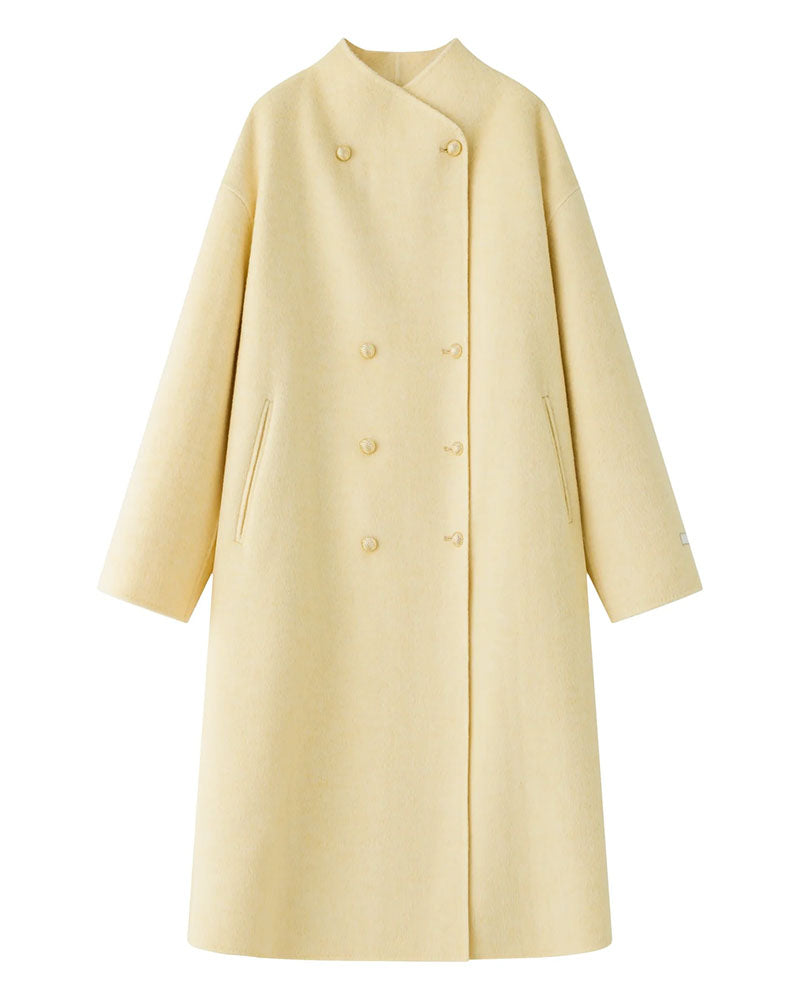 100% Wool Double Breasted Double-sided Coat