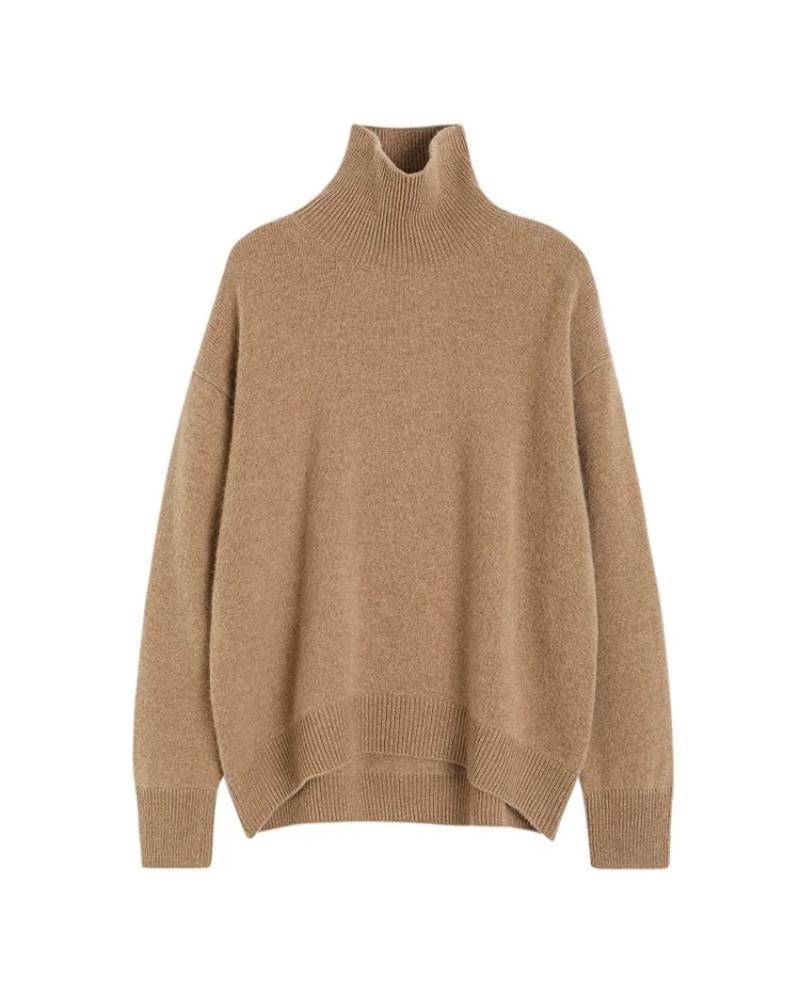 Cashmere Turtleneck Pullover Sweater