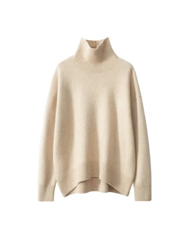 Cashmere Turtleneck Pullover Sweater