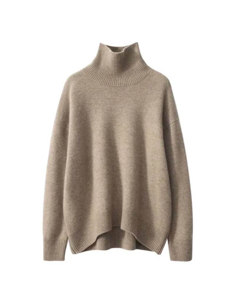 Cashmere Turtleneck Pullover Sweater