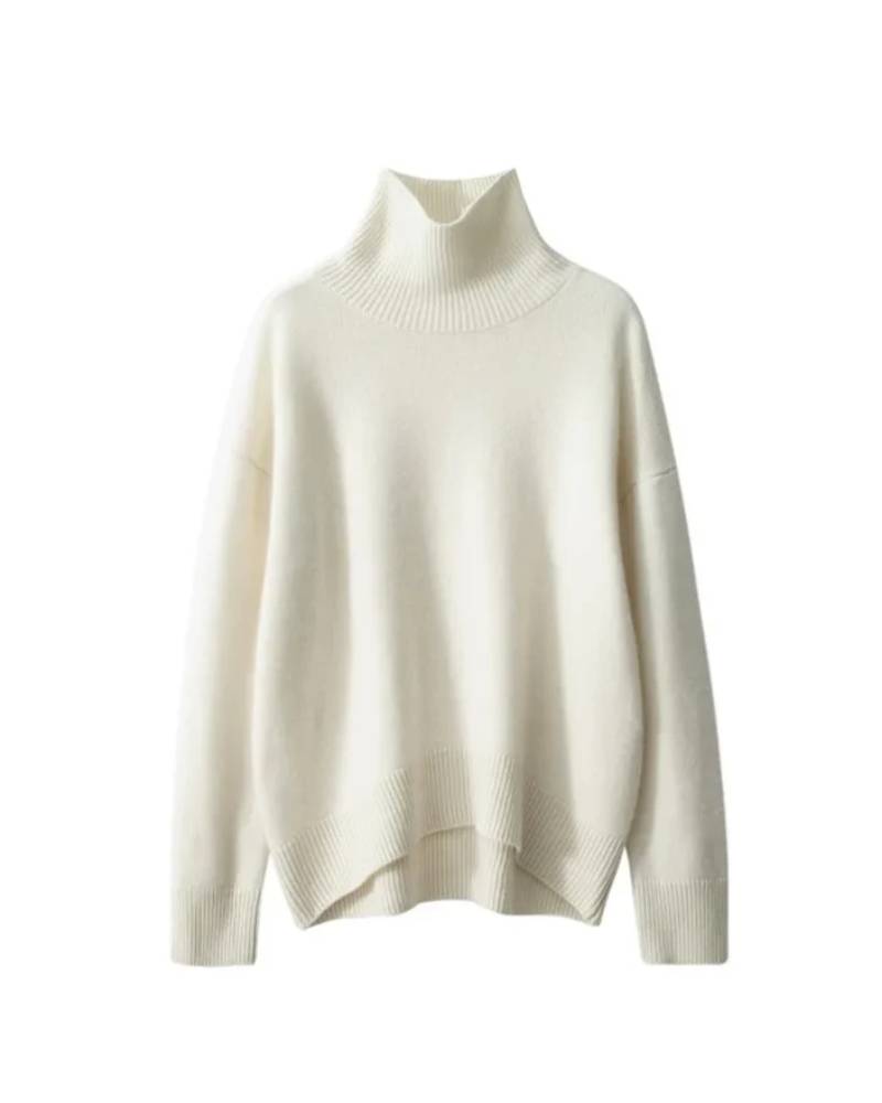 Cashmere Turtleneck Pullover Sweater