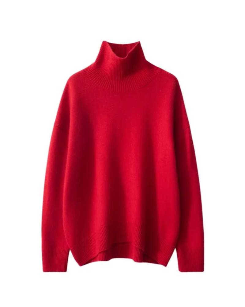 Cashmere Turtleneck Pullover Sweater