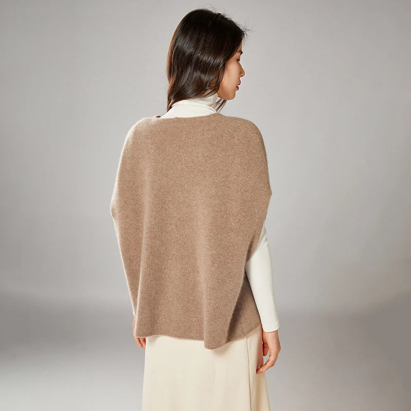 Oversized Wool Knitted Vest