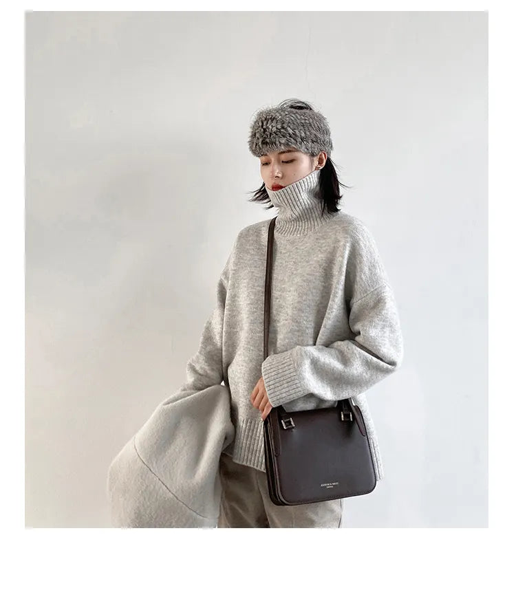 Loose Turtleneck Pullover Sweaters