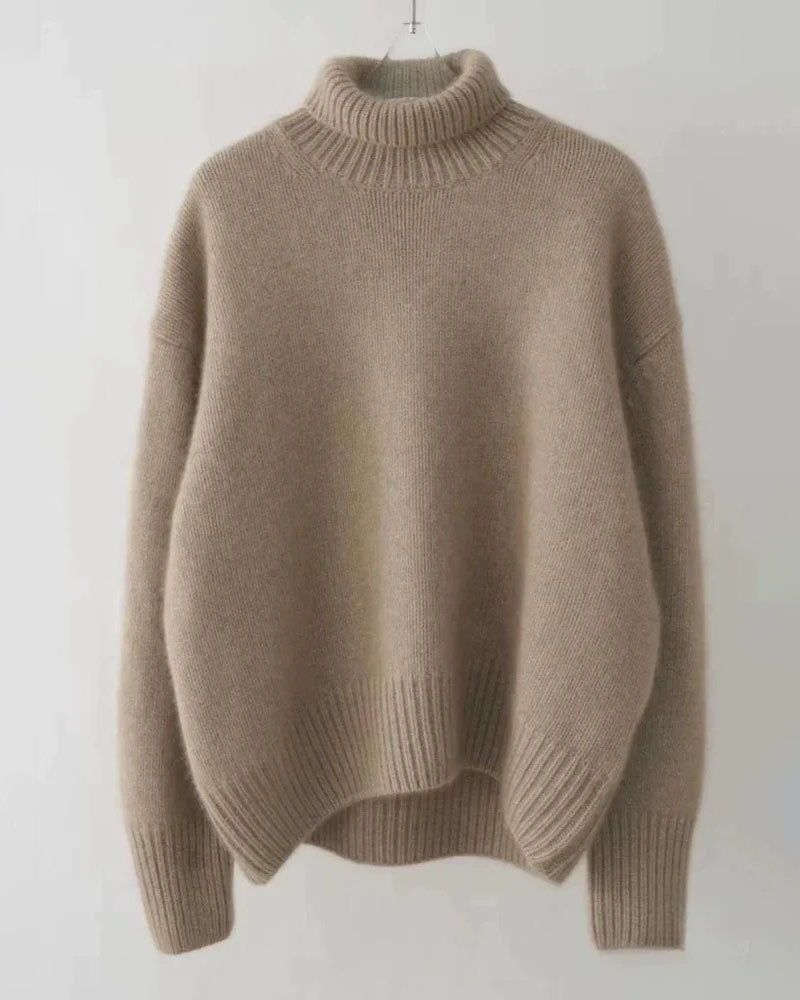 Oversized Turtleneck Cashmere Sweater
