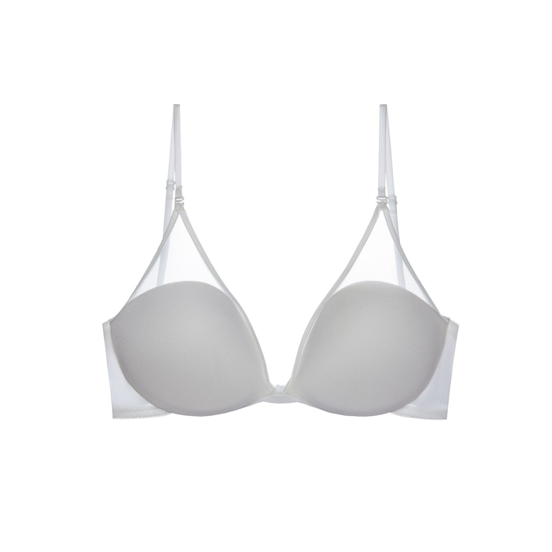 U-shaped mesh neck and back underwear Bra