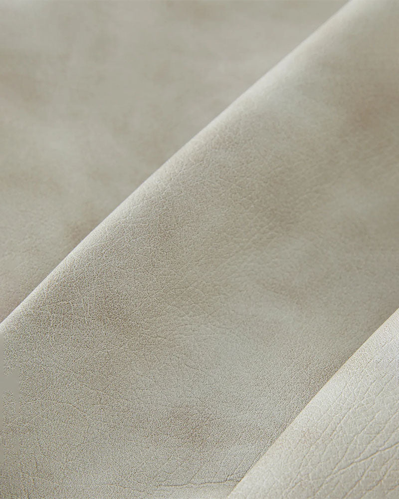 PU Leather Round Neck Short Jackets