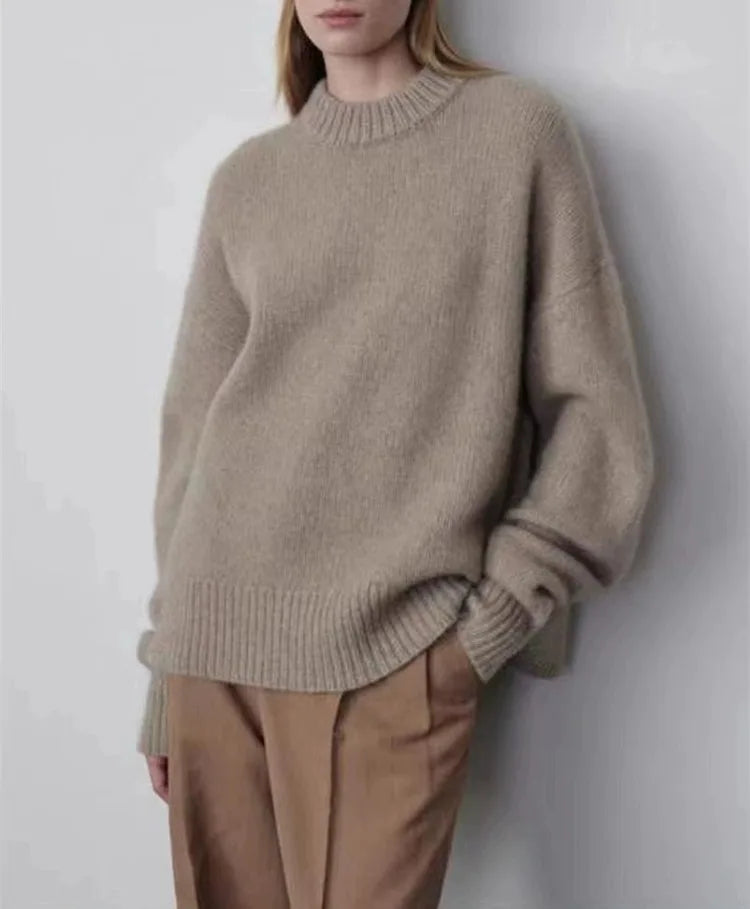 Round Neck Loose Cashmere Sweater