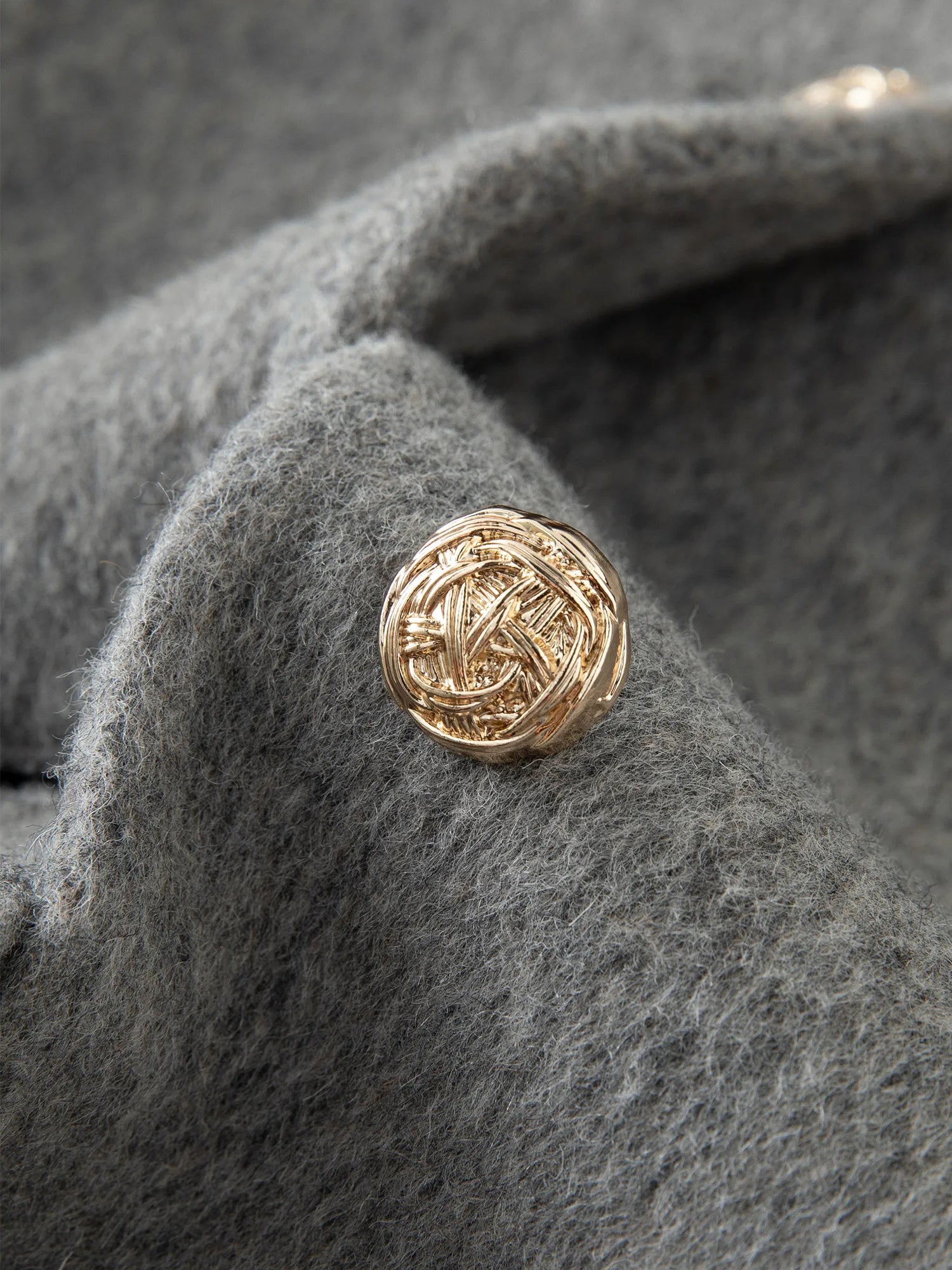 Short Loose Wool Coat