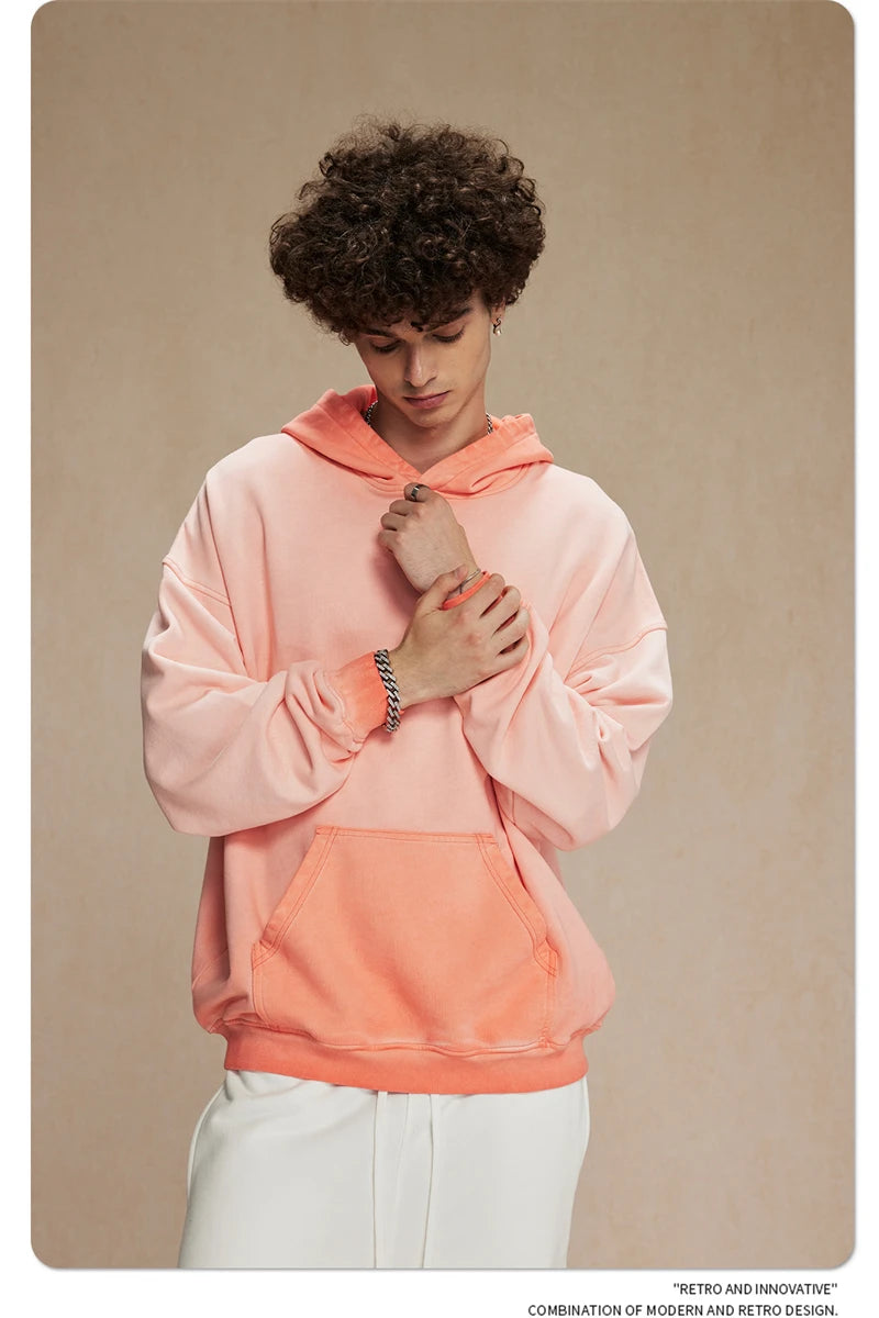 Retro Washed Cotton Hoodies