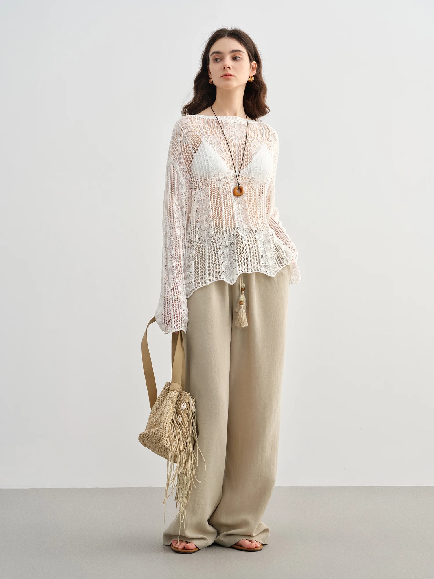 Relaxed Fit & Breathable Tencel Blend Pants