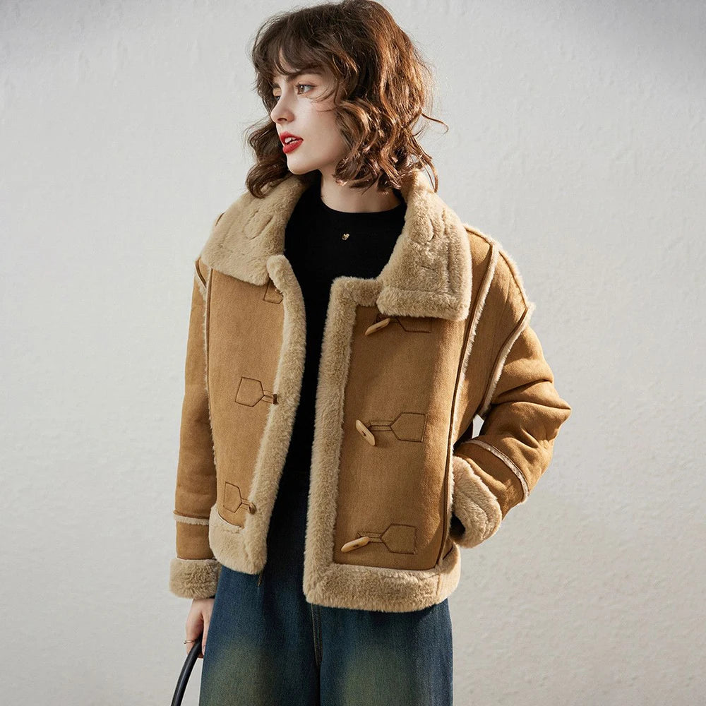 Plus Velvet Thickened Short Jacket