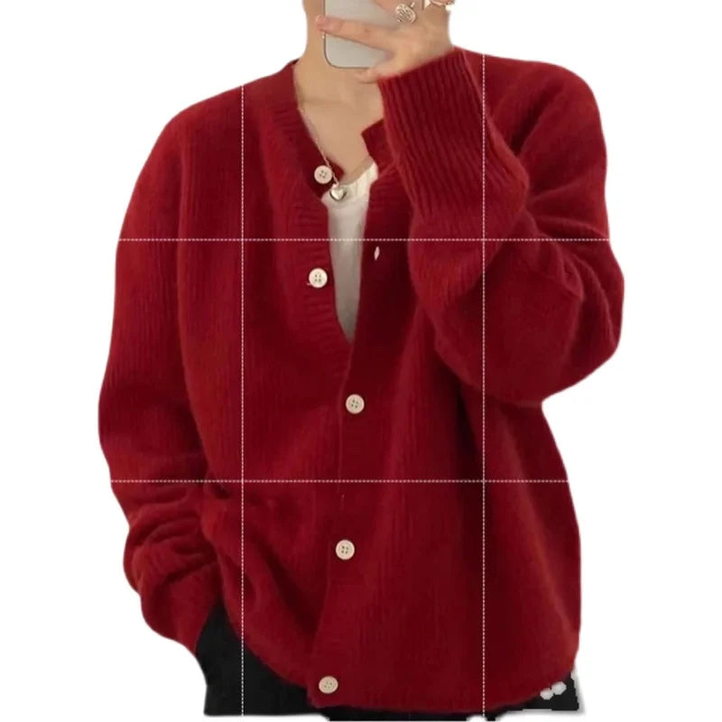 Round Neck Short Cardigan