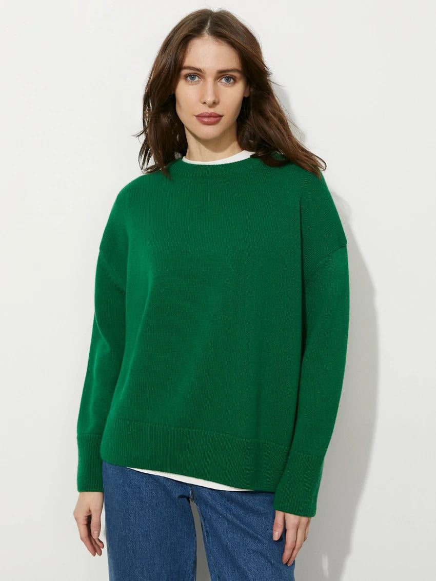 O Neck Knitted Sweater