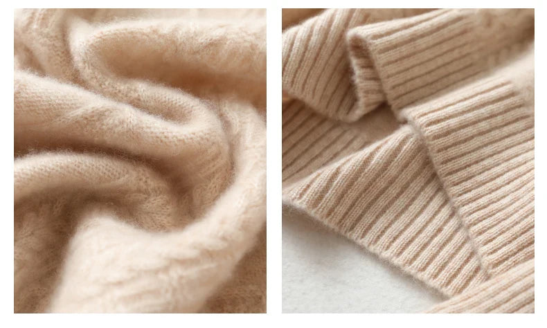 Round-Neck 100% Merino Wool Sweater