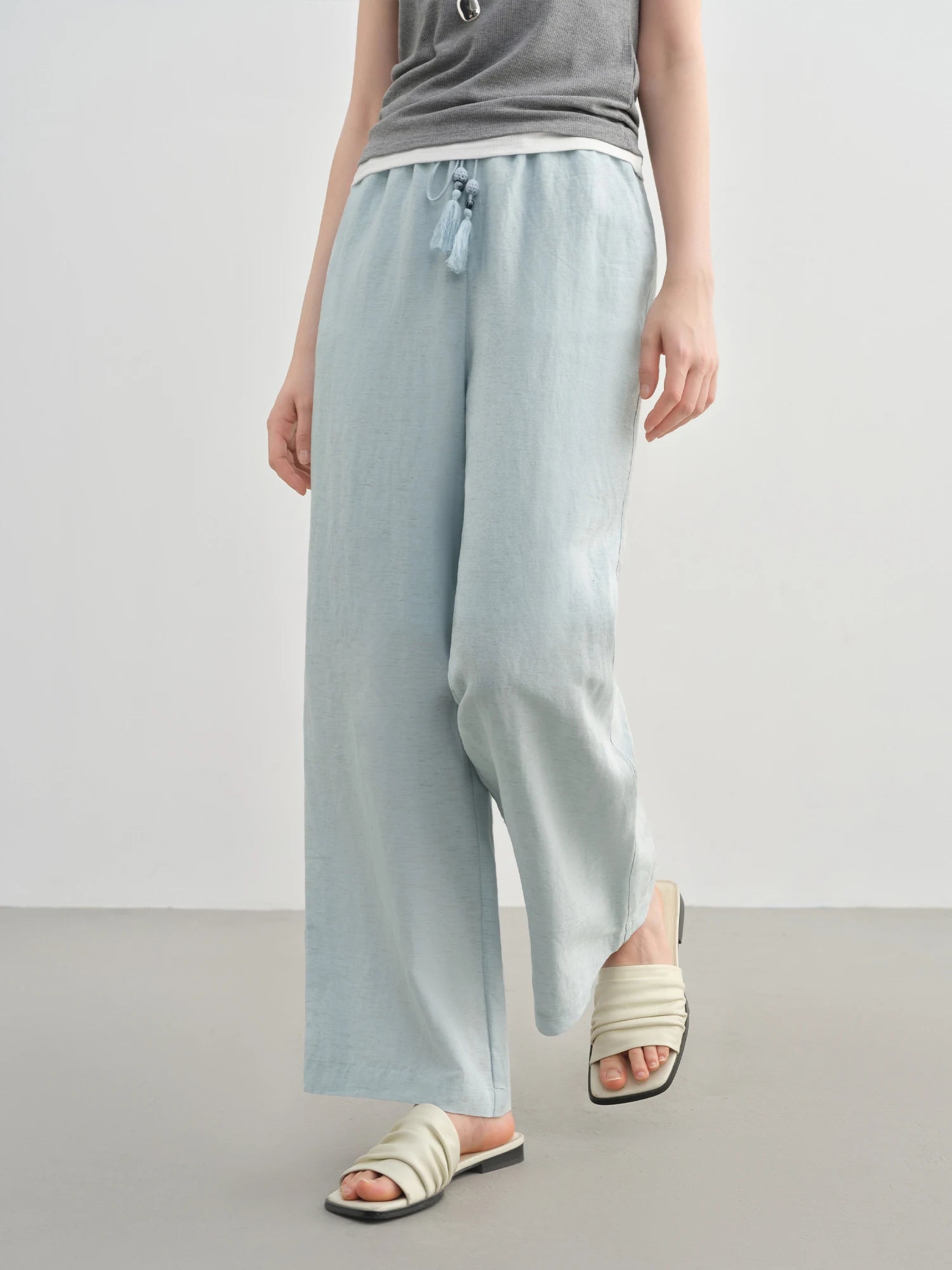 Relaxed Fit & Breathable Tencel Blend Pants