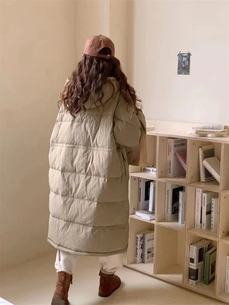Oversized Long Parka Jacket with A Hood