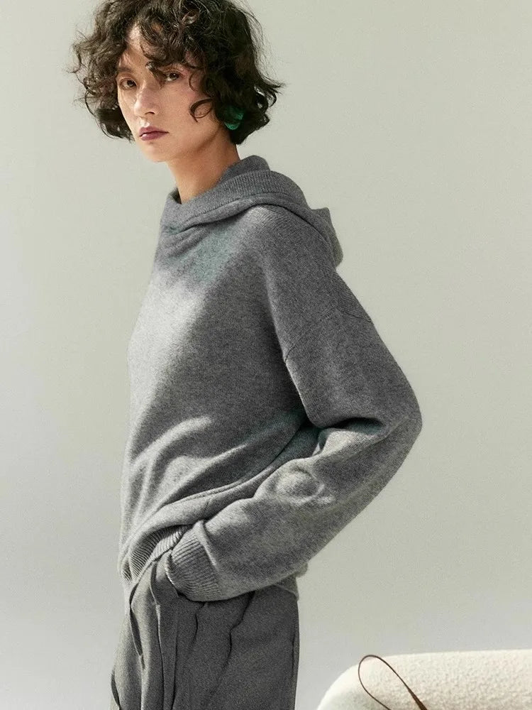Base Knit Sweater Hoodies