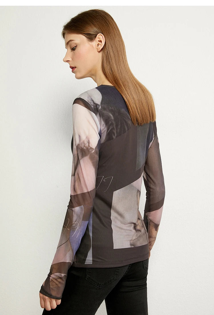 Mesh Printing Slim Tops