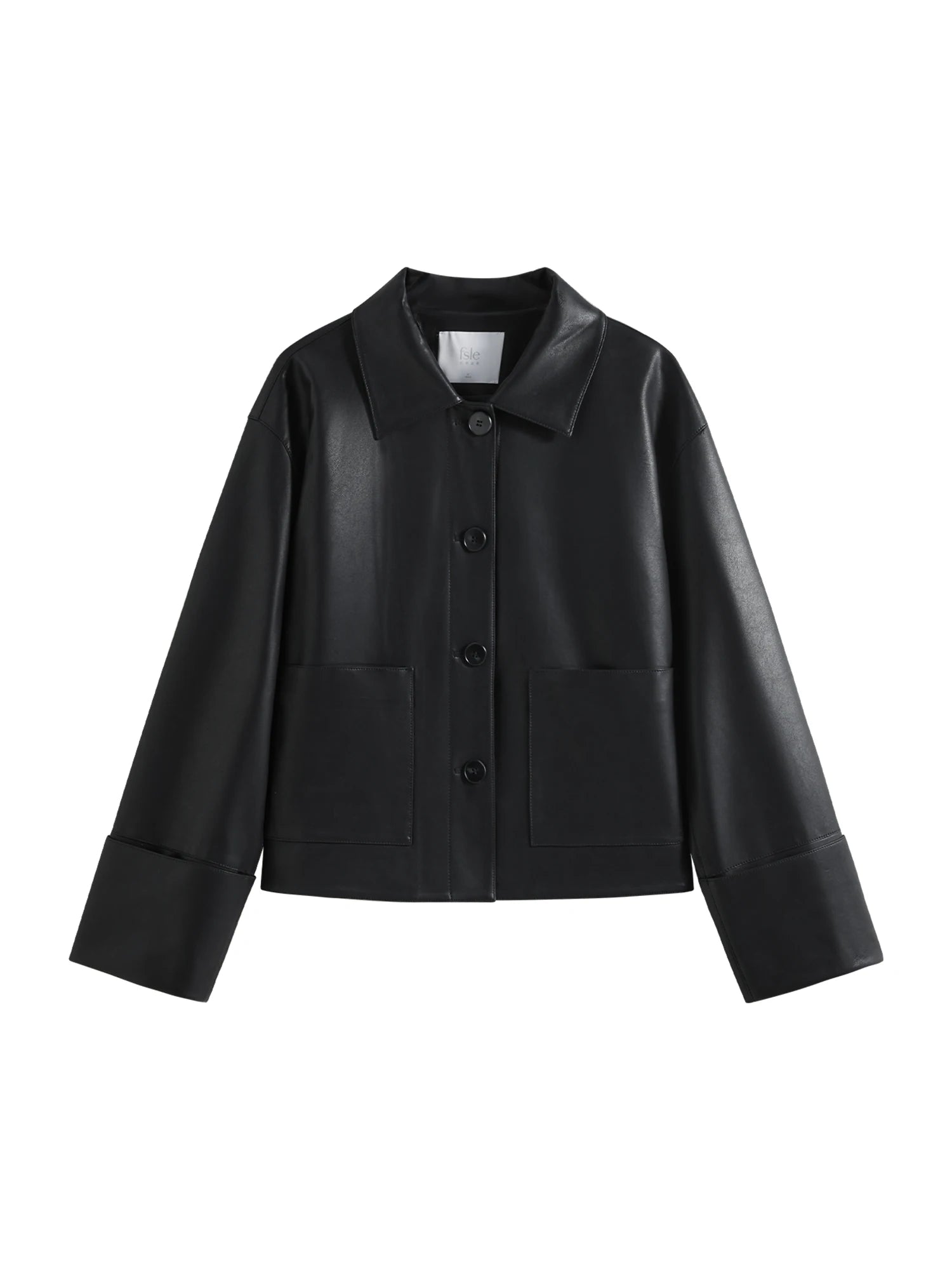 Retro Single-breasted PU Leather Jacket