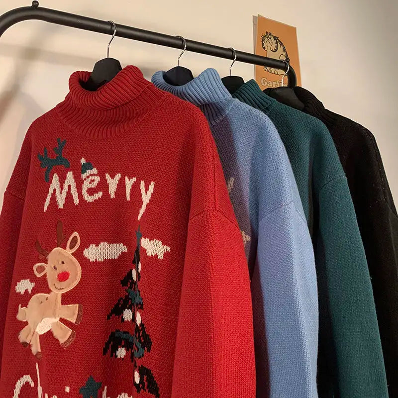 Turtleneck Christmas Sweater Ugly Sweater