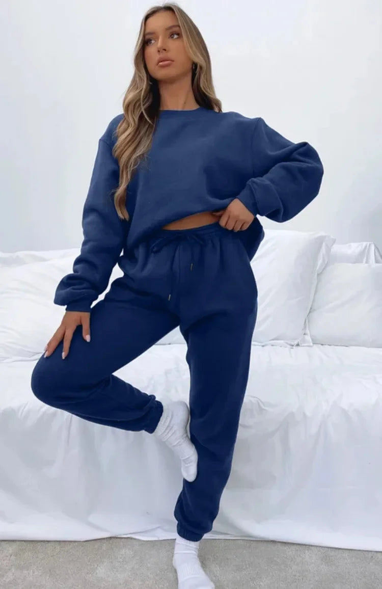 Thicken Sweatshirt & Pants Set