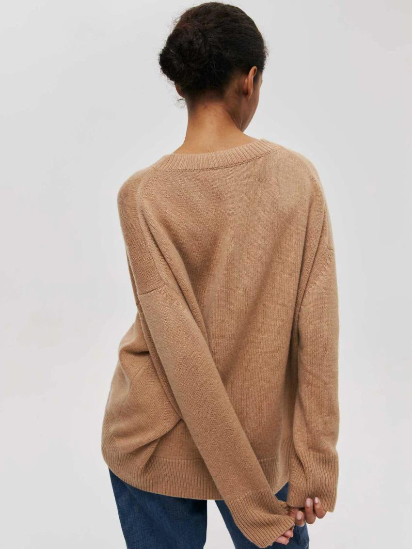 O Neck Knitted Sweater
