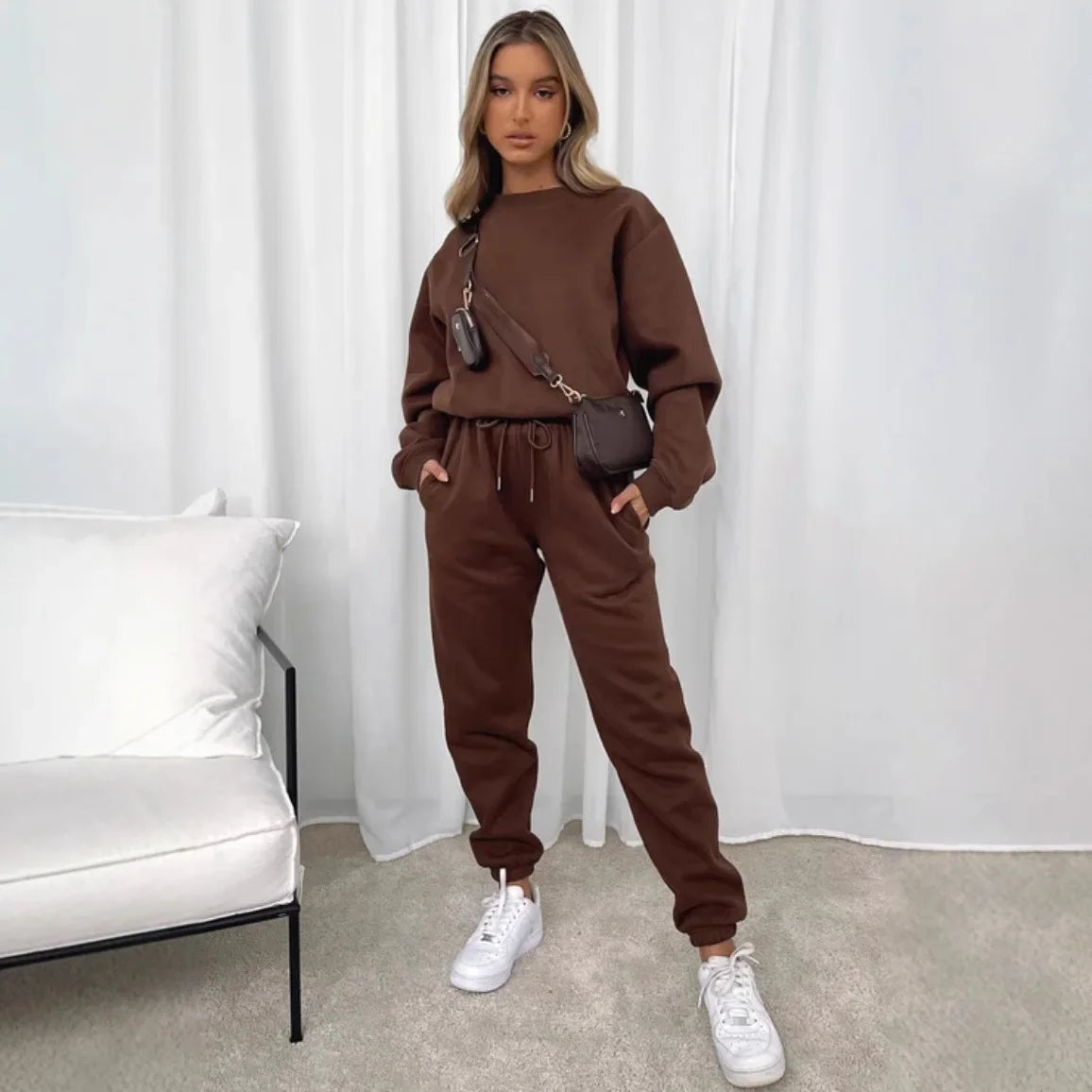 Thicken Sweatshirt & Pants Set