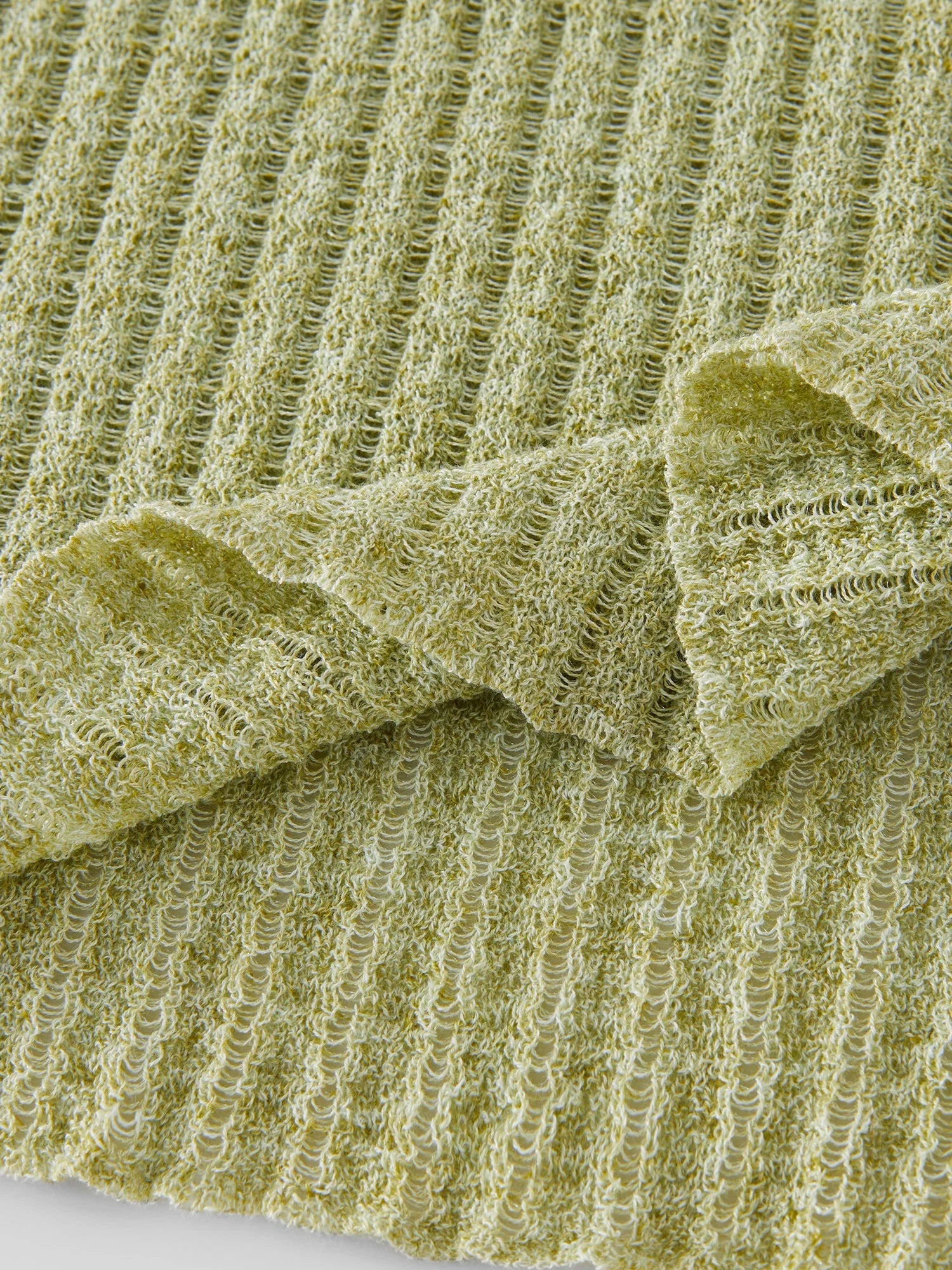 Linen Natural Loose Knitted Tops