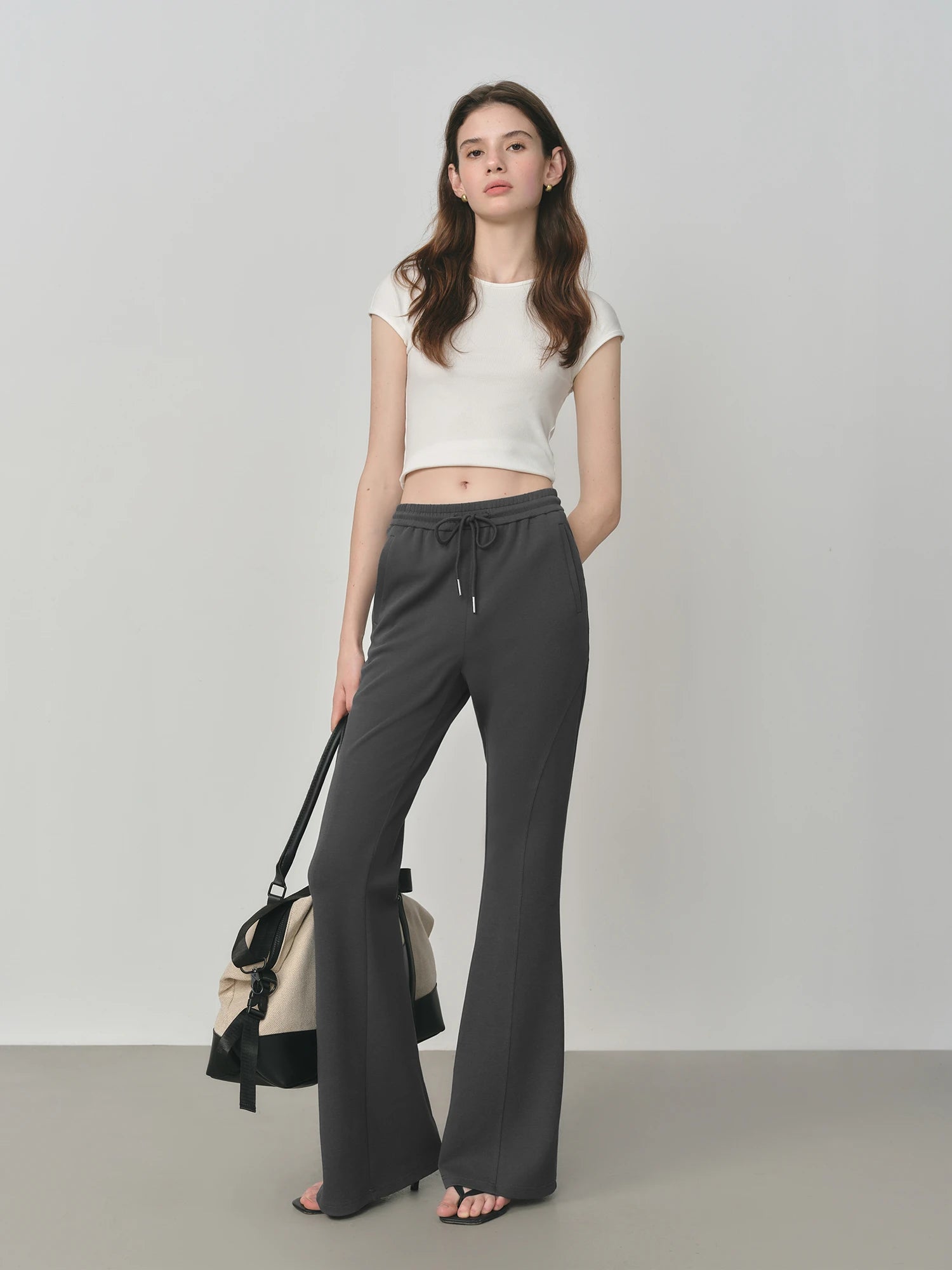 Retro Slim Fit Flared Pants