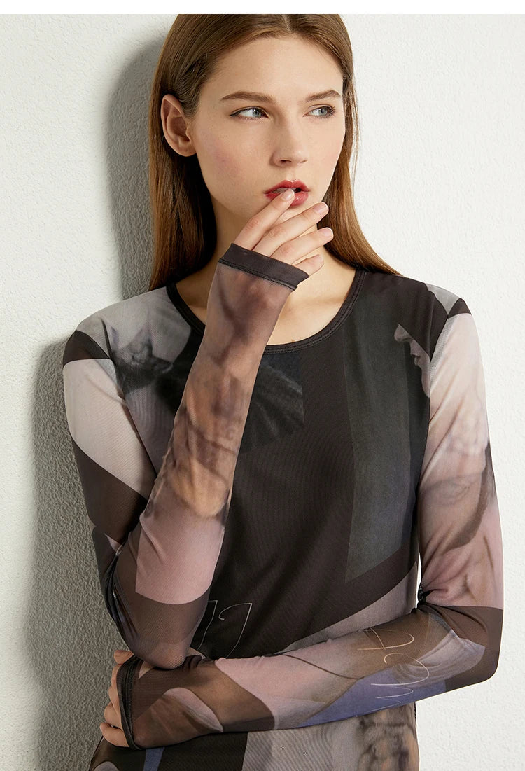 Mesh Printing Slim Tops