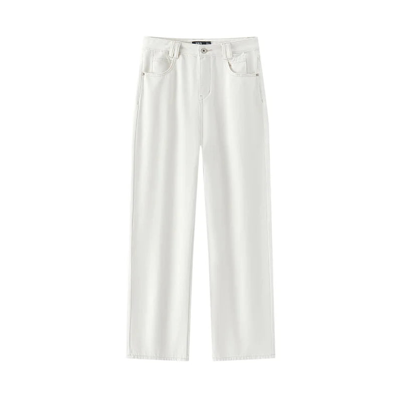 Heightening Flesh-hiding Wide-leg Trousers