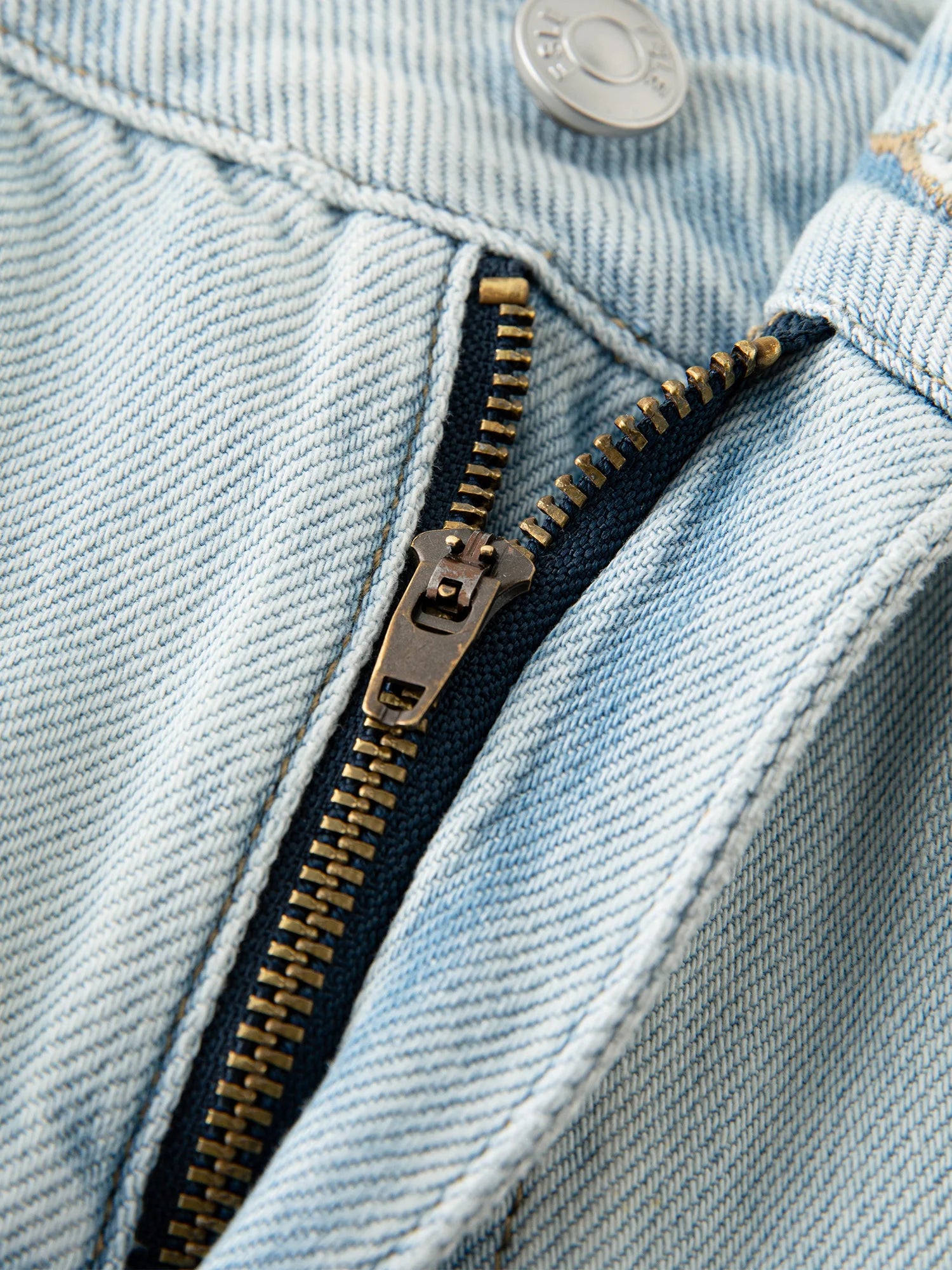 Distressed High Waist Straight Jeans