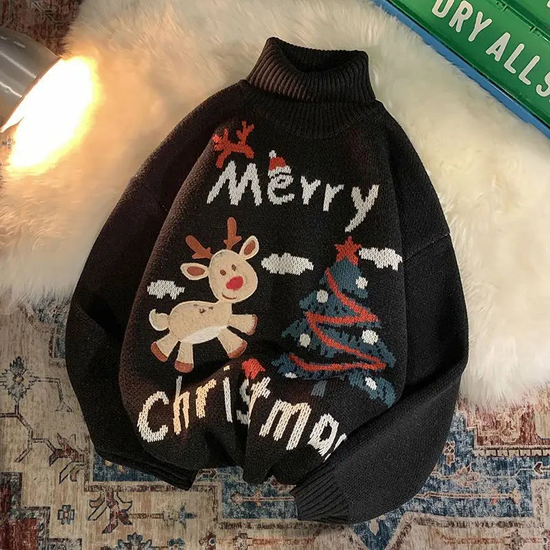 Turtleneck Christmas Sweater Ugly Sweater