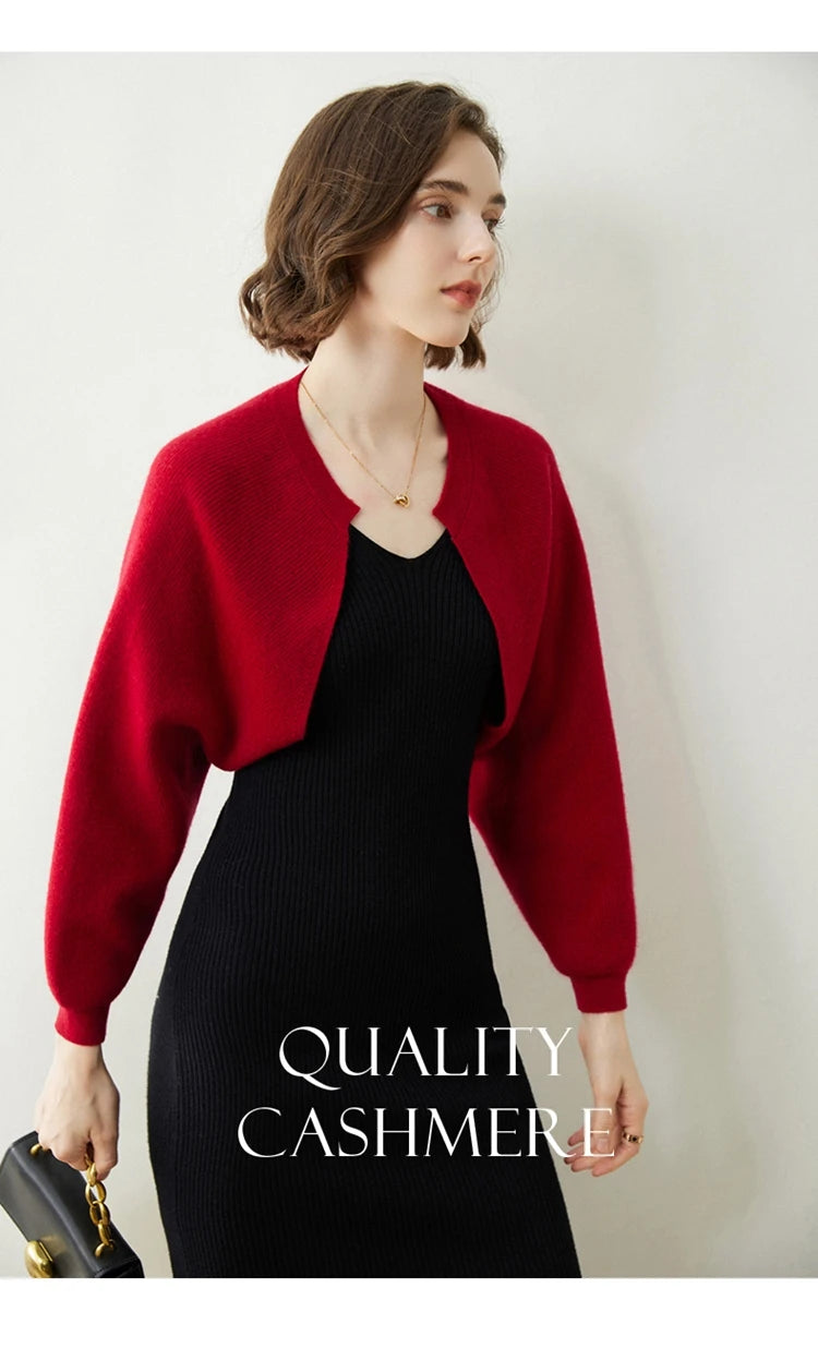 100% Cashmere Poncho Scarf