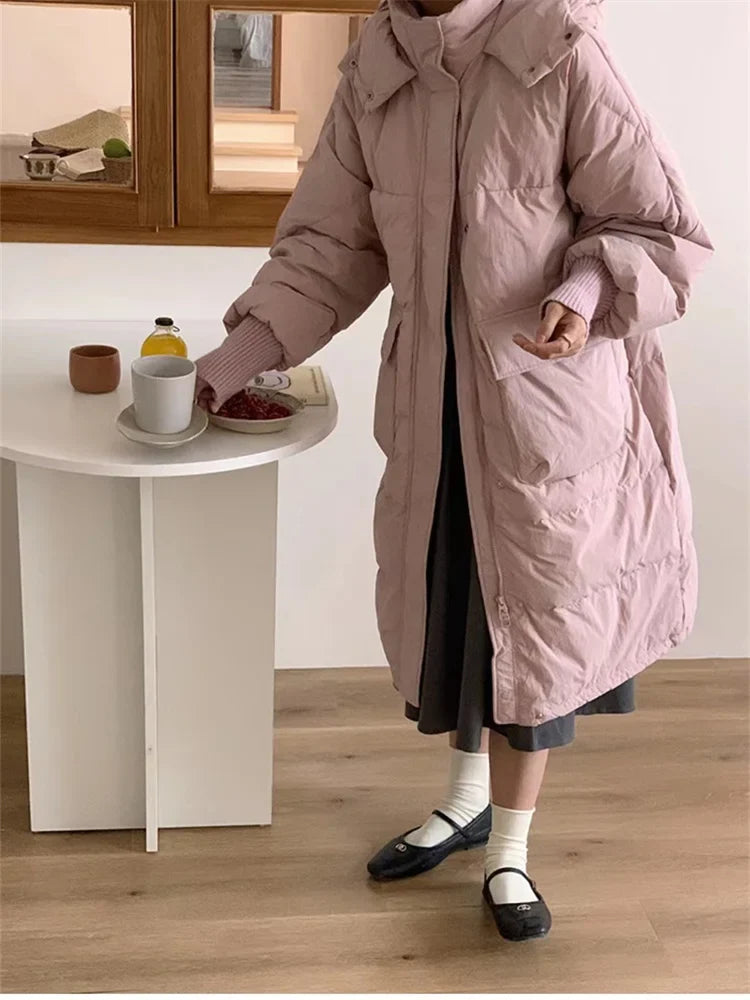 Oversized Long Parka Jacket with A Hood