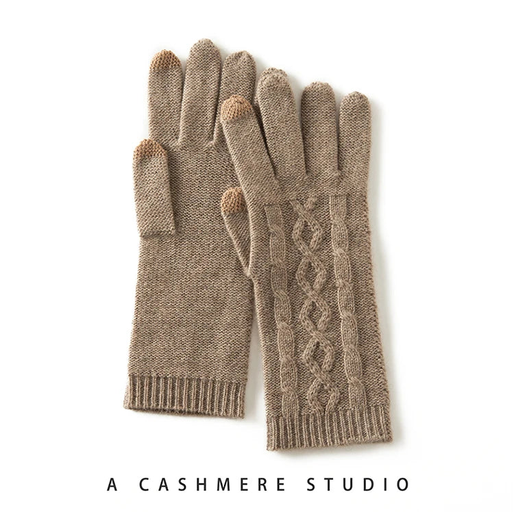 Full Finger Pure Cashmere Gloves