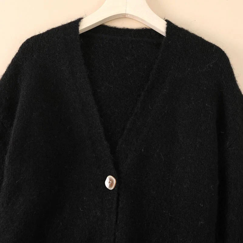 Wool Blend Soft Knitted Short Cardigan