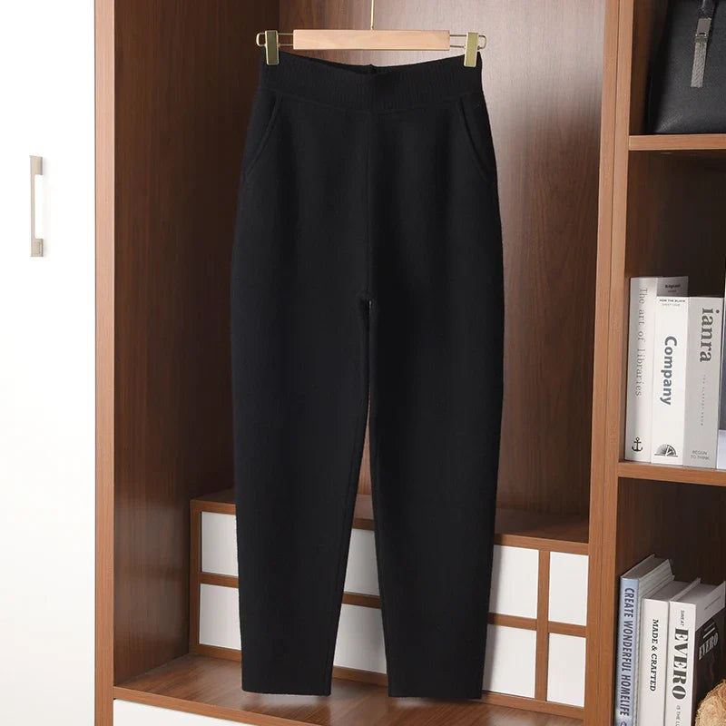 High Rise Cashmere Harlan Pants