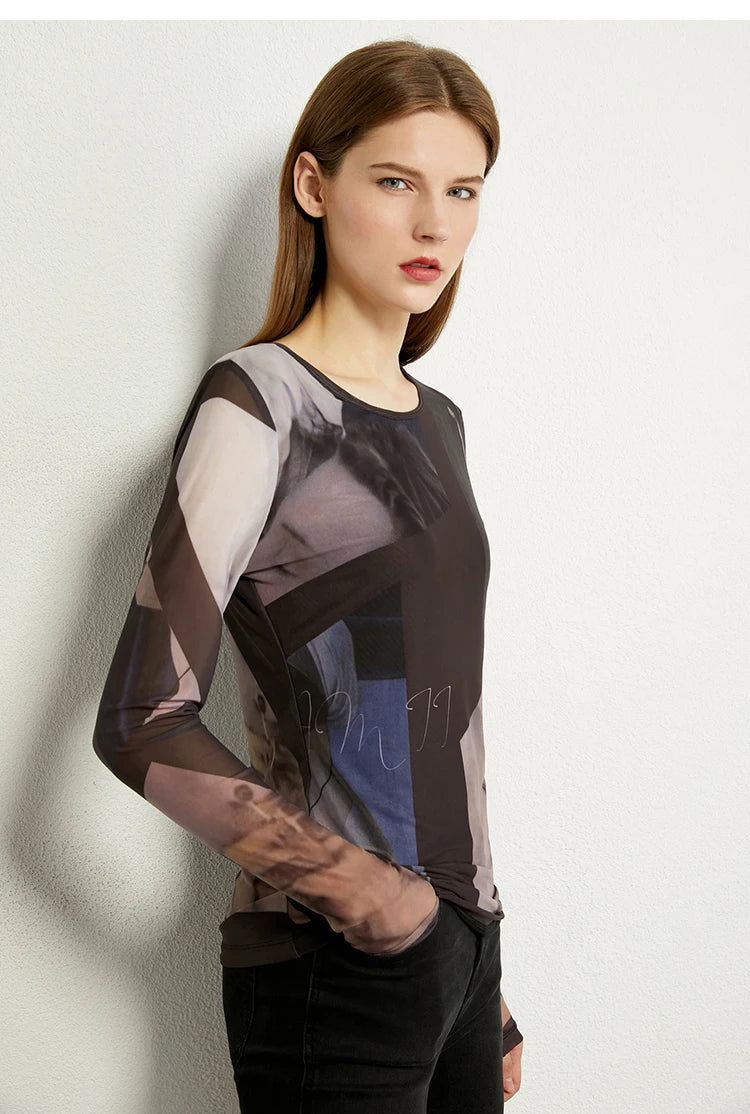 Mesh Printing Slim Tops