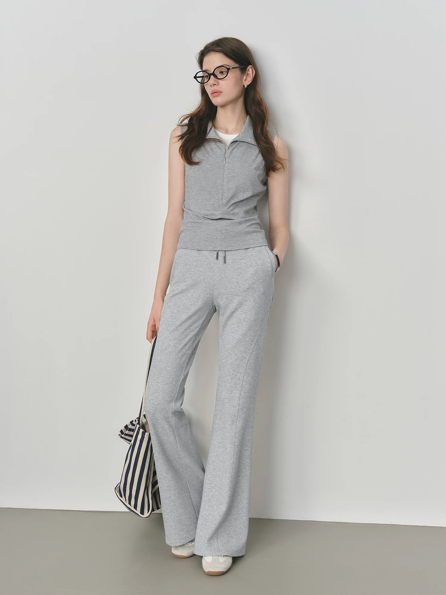 Retro Slim Fit Flared Pants