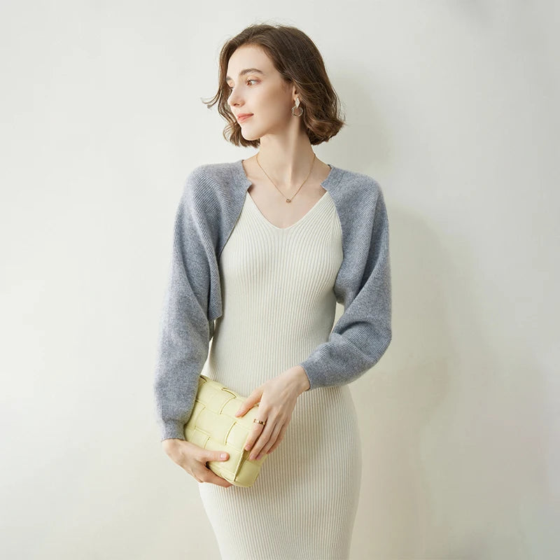 100% Cashmere Poncho Scarf