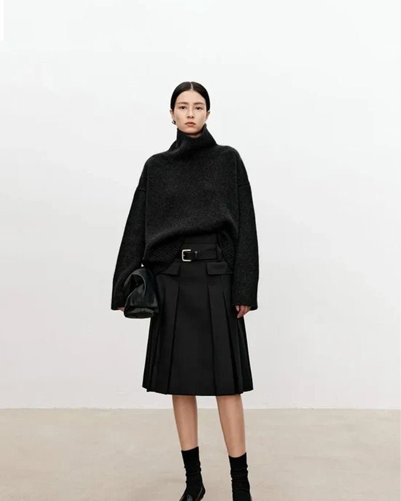 Oversized Cashmere Turtleneck Sweater