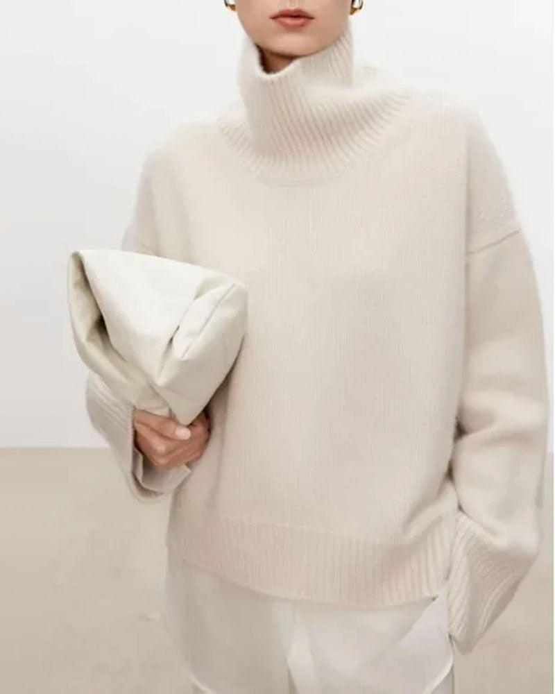 Oversized Cashmere Turtleneck Sweater